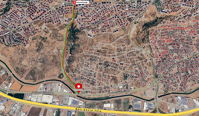 Sümbüllü Caddesi’nin Tekerek’e Çıkış Şeridi 24 Kasım’a kadar trafiğe kapatıldı