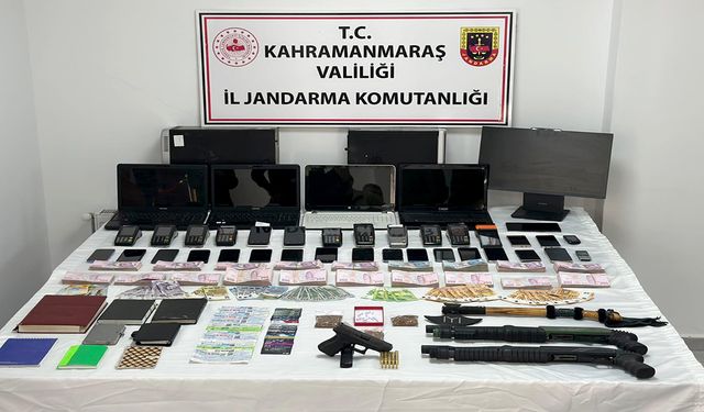 Kahramanmaraş merkezli suç örgütüne operasyon: 17 şüpheli tutuklandı