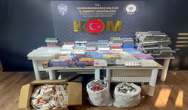 Kahramanmaraş’ta Kaçakçılık operasyonları