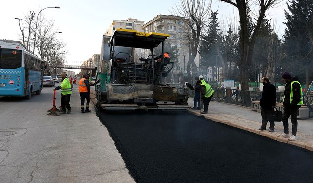 Kahramanmaraş’ta asfaltla çalışmaları