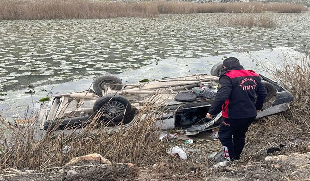 Kahramanmaraş’ta otomobil göle devrildi: 1 ölü