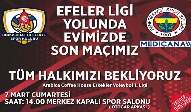 Filenin Aslanları, Efeler Ligi yolunda son kez taraftarı karşısına çıkıyor