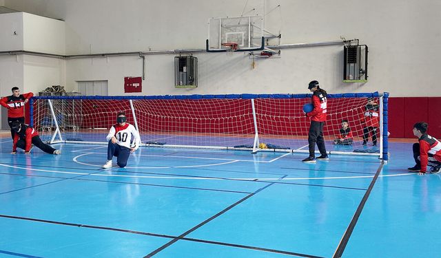 Gaziantepli Sporcular Kahramanmaraş Büyükşehir’in Goalball sahasına hayran kaldı