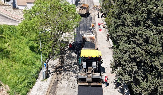 Büyükşehir yol yatırımlarını sürdürüyor