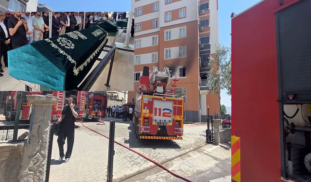 Kahramanmaraş'ta yangında yaşamını yitiren 3 kardeş son yolculuğuna uğurlandı