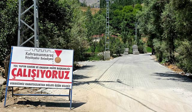 Büyükşehir, Göksun Kırsalında ulaşım konforunu yükseltiyor