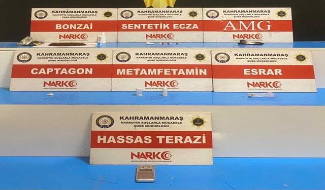 Kahramanmaraş'ta Narkotikten 5 operasyon: 5 tutuklama