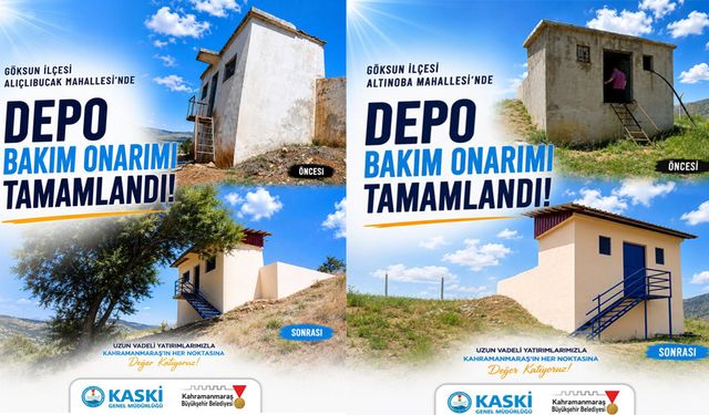 Göksun'da İçme Suyu Depolarına 7 Milyon TL'lik yatırım