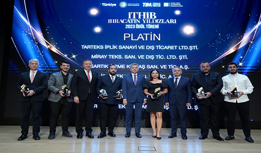İSEV Tekstile Platin ödül