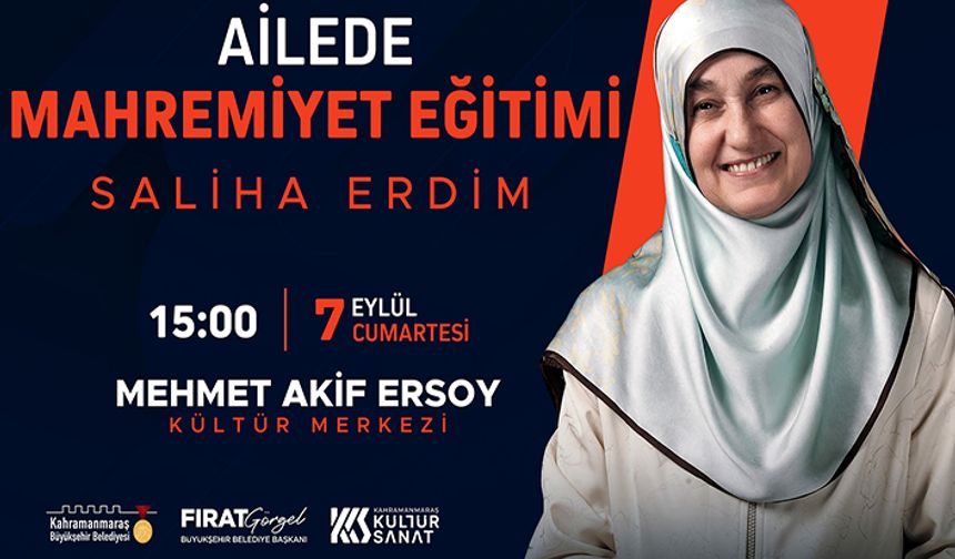 Saliha Erdim, “Ailede Mahremiyet Eğitimi” anlatacak