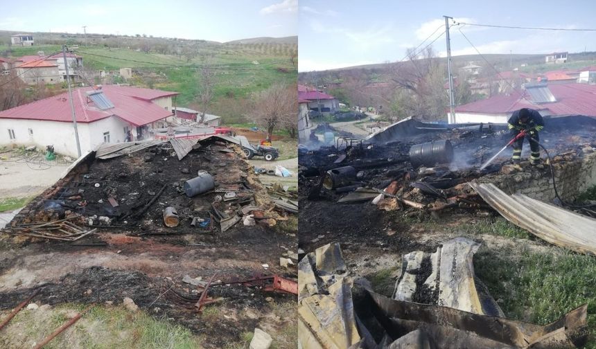 Kahramanmaraş’ta depo yangını