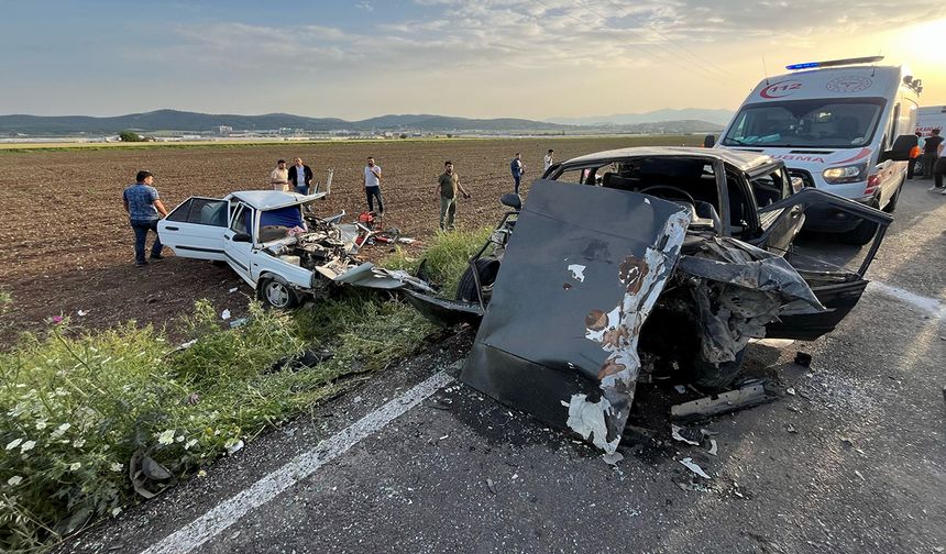 Kahramanmaraş’ta otomobiller çarpıştı: 6 yaralı