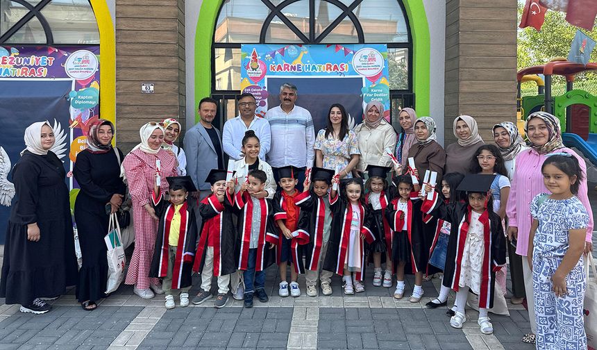 Onikişubat Belediyesi’nin Gündüz Bakımevi’nde ilk mezuniyet heyecanı