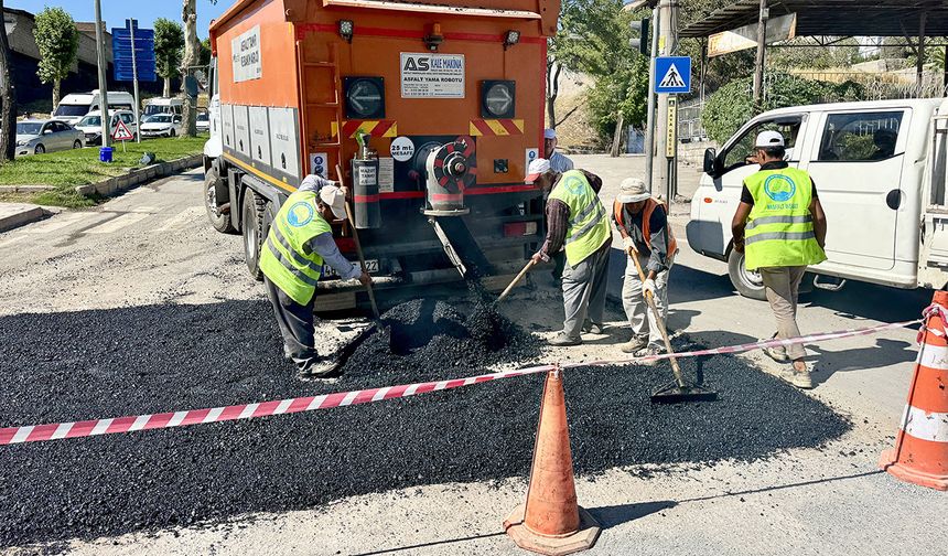 KASKİ altyapısı tamamlanan yollarda tamiratlarını sürdürüyor