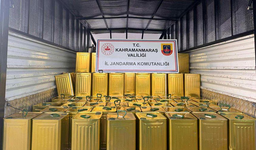 Afşin’de 3 bin 200 litre sahte zeytinyağı ele geçirildi