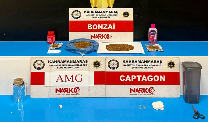 Kahramanmaraş’ta yapılan 2 ayrı operasyonda 3 kişi tutuklandı