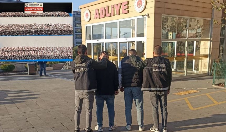 Kahramanmaraş’ta 22 bin 10 sentetik ecza hap ele geçirildi, 2 kişi tutuklandı