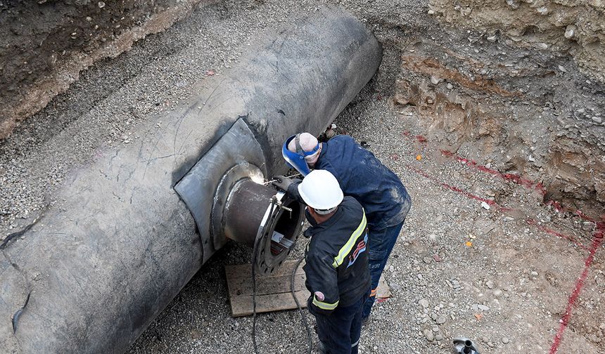 Yeni İçmesuyu depolarının bağlantısı yapılıyor