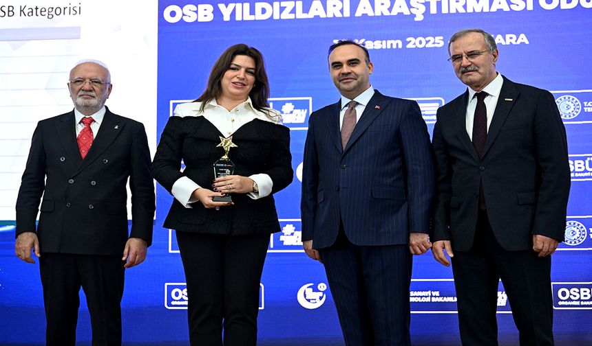Nazar Tekstil’e OSB Yıldızları Töreninde Büyük Onur
