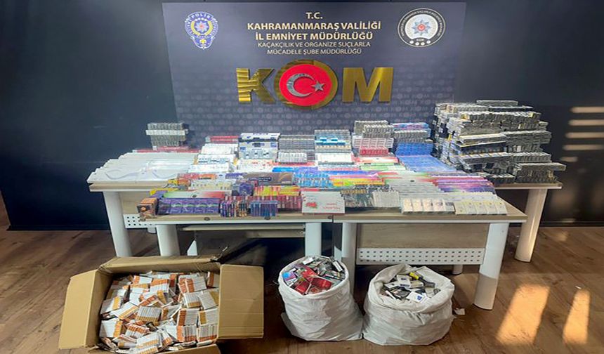 Kahramanmaraş’ta Kaçakçılık operasyonları