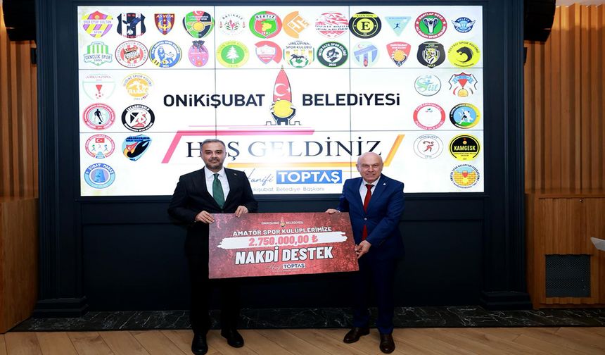 Başkan Toptaş’tan amatör spora dev destek