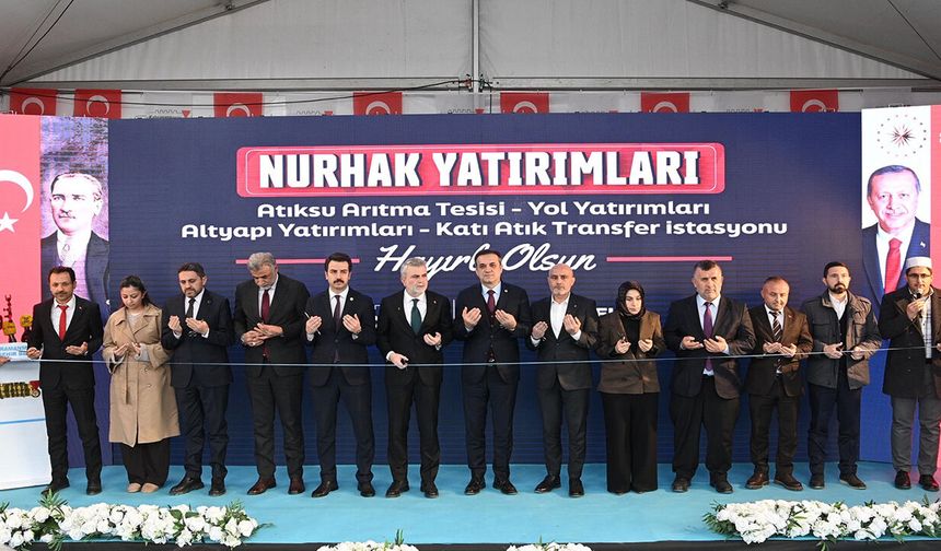 Nurhak Atıksu Arıtma Tesisi hizmete alındı