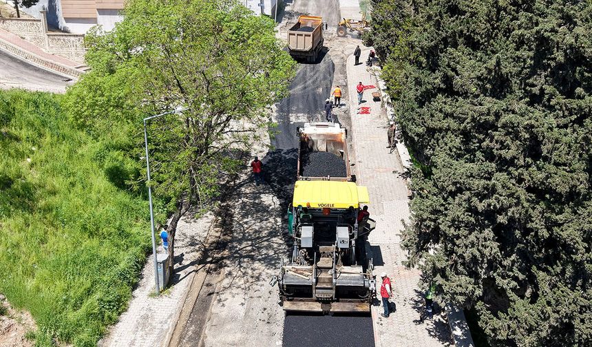 Büyükşehir yol yatırımlarını sürdürüyor