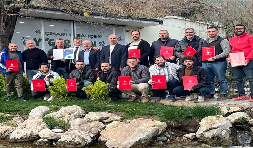 UEFA C Antrenörlük Kursu tamamlandı: Belgeler törenle verildi