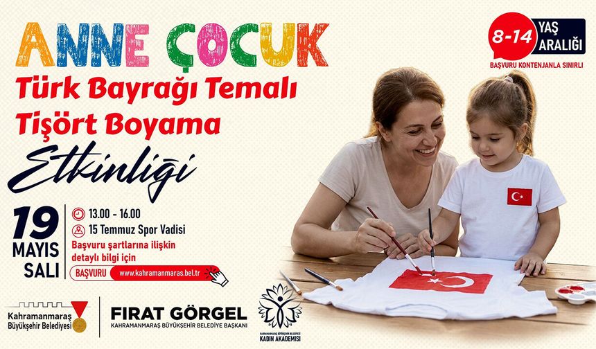 Büyükşehir’den 19 Mayıs’a Özel Anne – Çocuk Etkinliği; Başvurular Başladı
