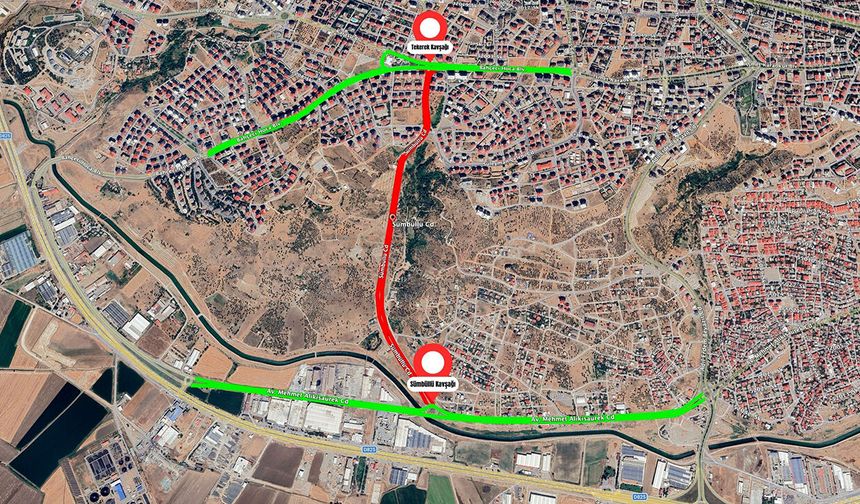 Sümbüllü Caddesi çift yönlü olarak trafiğe kapatıldı