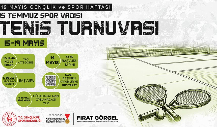 Minik Raketler 19 Mayıs Coşkusunu Kortta Yaşayacak; Turnuvaya başvurular başladı