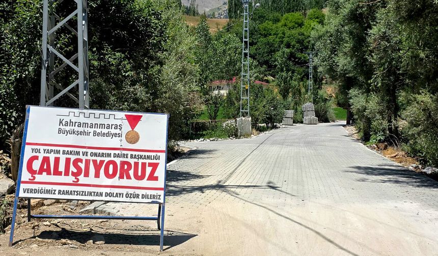 Büyükşehir, Göksun Kırsalında ulaşım konforunu yükseltiyor