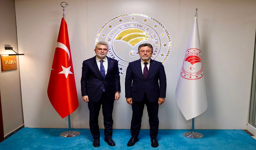 Başkan Görgel, Tarım ve Orman Bakanı Yumaklı ile bir araya geldi