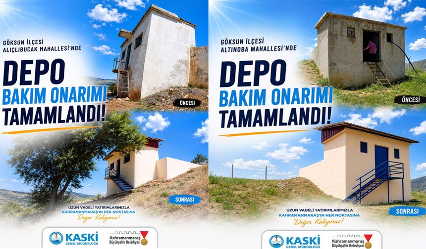 Göksun'da İçme Suyu Depolarına 7 Milyon TL'lik yatırım