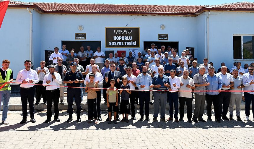 Türkoğlu'nda Hopurlu Mahallesi Taziye Evi ve Sosyal Tesisi hizmete açıldı